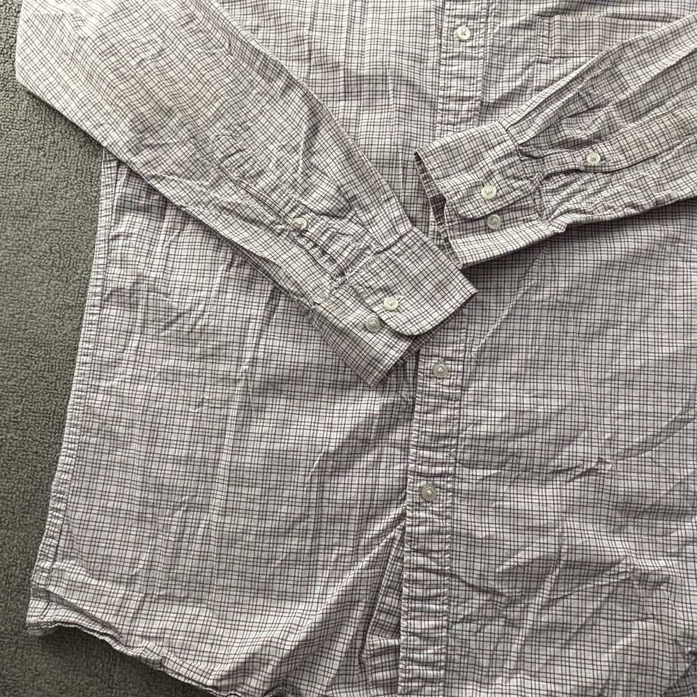 Uniqlo Shirt Large Check Button Up Long Sleeve Casual Preppy Men's - Picture 7 of 14